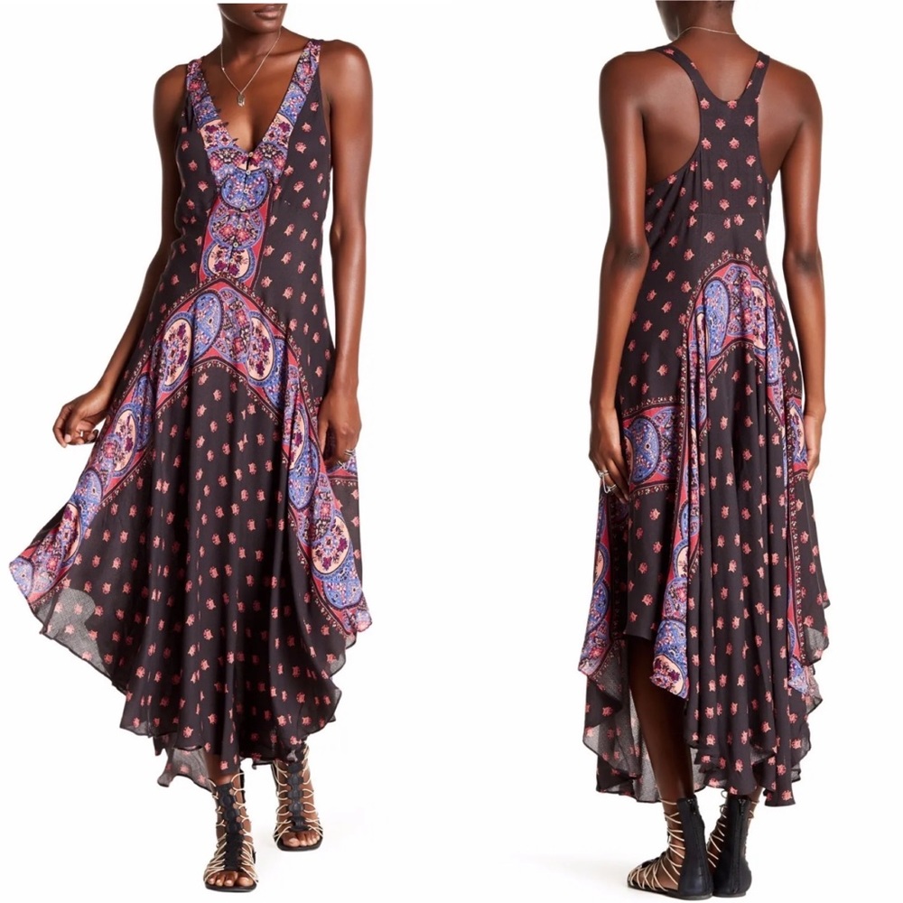 Free People Boho Midi Dress